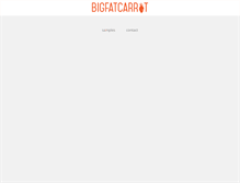 Tablet Screenshot of bigfatcarrot.com